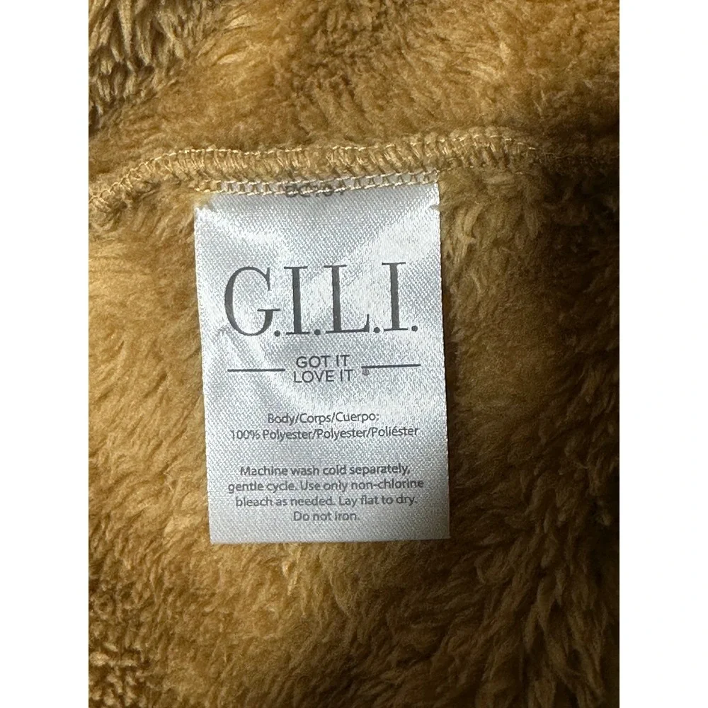 G.I.L.I. Tan Plush jacket- XL - Picture 9 of 9